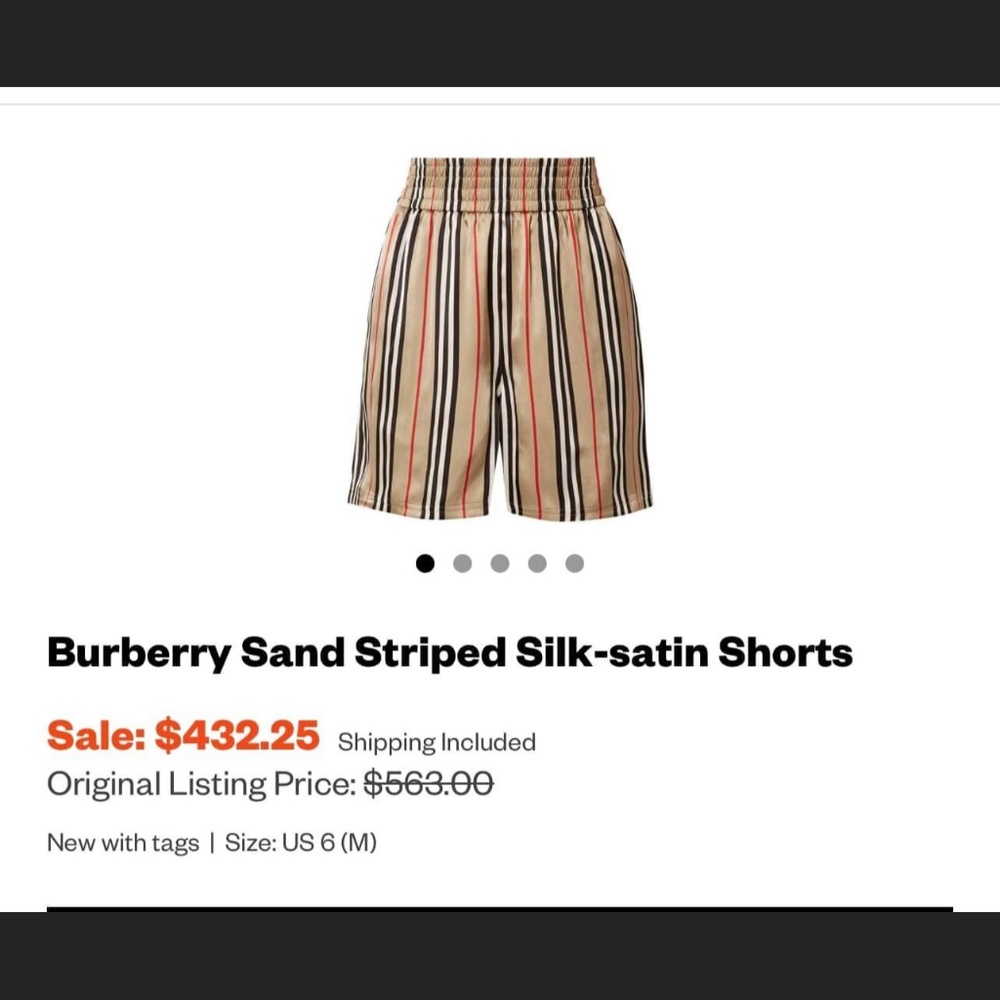 Burberry silk shorts